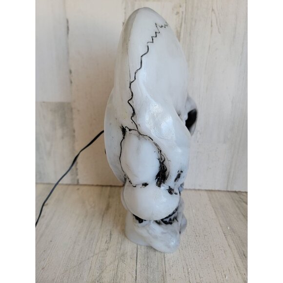 Vintage hanging red eye skeleton skull Halloween home prop - Picture 11 of 16